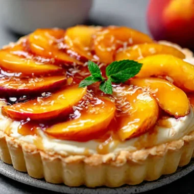 Recette de Tarte au Mascarpone et à la Pêche (Facile et Délicieuse !)