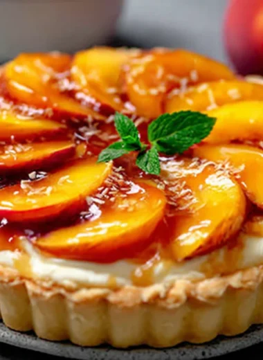 Recette de Tarte au Mascarpone et à la Pêche (Facile et Délicieuse !)