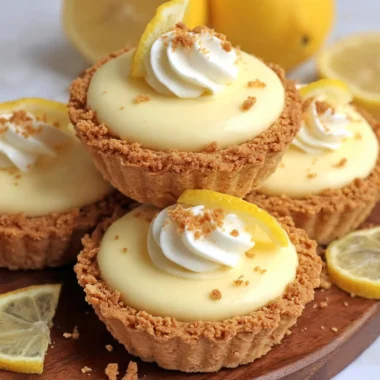 Recette de Tartelettes au Citron sur Croûte de Spéculoos (Un Délice Citronné !)